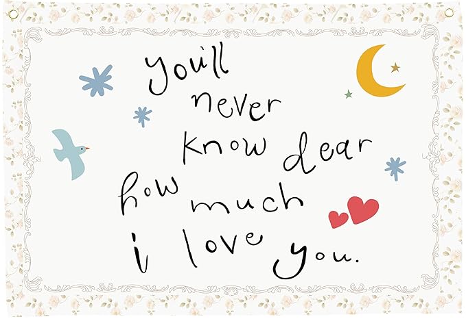 Nursery Rectangular Canvas Banner-Boho Flag Wall Decor for Toddler Boy Girl Kids,Baby Room Above Crib Bedroom Playroom Reading Room Decor-Baby Shower Birthday Christmas Gift-You'll Never Know Dear