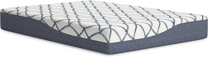 Signature Design by Ashley 10 Inch Chime Elite 2.0 Firm Green Tea Memory Foam Mattress for Cool Sleep and Pressure Relief, Full, Fiberglass Free, Mattress In A Box