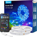 Govee Smart RGB LED Strip Lights for Bedroom, 32.8ft WiFi LED Light Strip Work with Alexa Google Assistant, 16 Million Colors with App Control and Music Sync Lights for Home Decor, 2 Rolls of 16.4ft