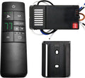 Universal Thermostatic Ceiling Fan Remote Control Kit with Holder for Hampton Bay Home Decorators Collection Hunter,Multiple Speed Control Timer Light Dimming,Replacement for HD3 2AAZPHD3 TR222A TX031