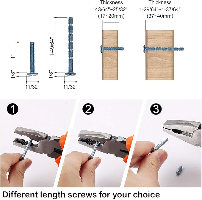 Amerdeco 10 Pack Matte Black Cabinet Knobs Single Hole Cabinet Pulls Round Kitchen Cabinet Knobs Solid Drawer Knobs Dresser Knob for Bathroom Cabinets ZH0041