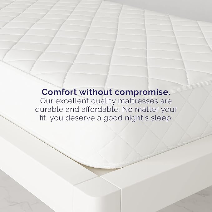 Signature Sleep 6” Coil Mattress made with CertiPUR-US® certified foam , Twin,White