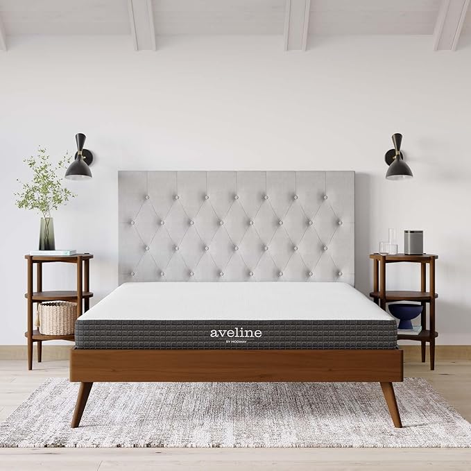 Modway Aveline Gel Infused Memory Mattress with CertiPUR-US Certified Foam, King, White