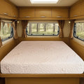 Foamma 10” x 39” x 75” Camper/RV Travel High-Density Foam Bunk Mattress, Organic Cotton Cover, Made in USA, Comfortable, Travel Trailer, CertiPUR-US Certified