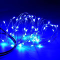 Karlling USB Plug in LED Fairy Lights,5 Packs of 50 LED Bulbs 16 Ft Silver Wire Waterproof Starry String Lights for Bedroom Patio Garden Party Wedding Commercial Lighting (Blue)