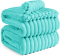 Bedsure GentleSoft Blue California King Size for Bed - Cozy Soft Blankets for Women, Cute Small Fleece Throws for Girls, Birthday Gifts for Women, Blue Fog, 102x96 Inches