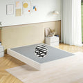 Queen Size Box Spring, 7 Inch Low Profile Metal Frame Mattress Foundation, Heavy Duty Boxspring with Cover, Easy Assembly, Noise Free, Non-Slip