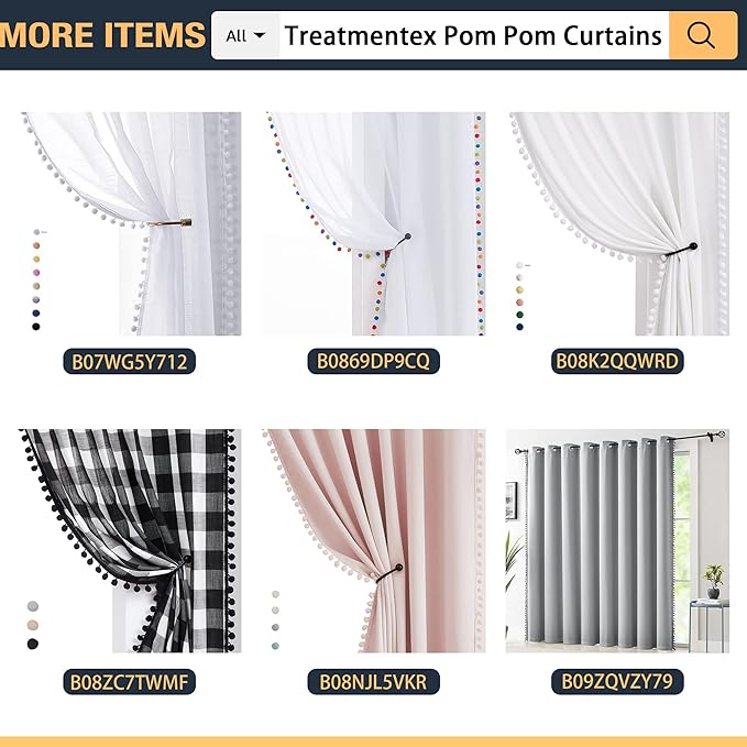 Treatmentex Grey Linen Textured Sheer Curtains Drapes for Bedroom Living Room Office Window Curtain Set 2 Pack Extral Long 108 inches Length Rod Pocket