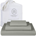 Threadmill Luxury 800 Thread Count Twin 100% Cotton Sheets - Moonrock Grey Sateen Weave Bed-Sheets, Better Than Egyptian Cotton,3 Pc Solid Soft Bedding Set, Fits 15" Deep Pocket