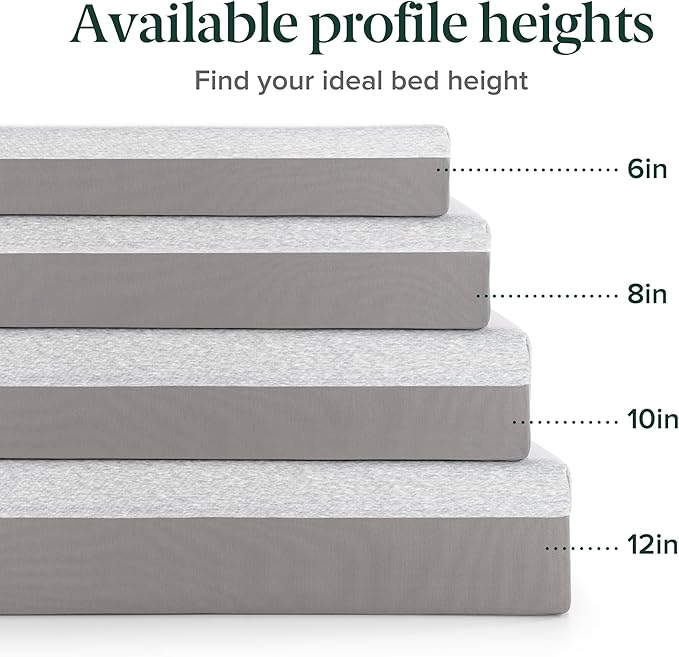 ZINUS 12 Inch Ultima Memory Foam Mattress [New Version], Twin, Fiberglass Free, Medium Firm Feel, Breathable Airflow Memory Foam, Certified Safe Foams & Fabric, Mattress in A Box