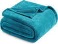 Exclusivo Mezcla Fleece Blanket King Size for Bed, Super Soft and Warm, All Season Use, Cozy, Plush, Lightweight, 90x104 Inches, Teal