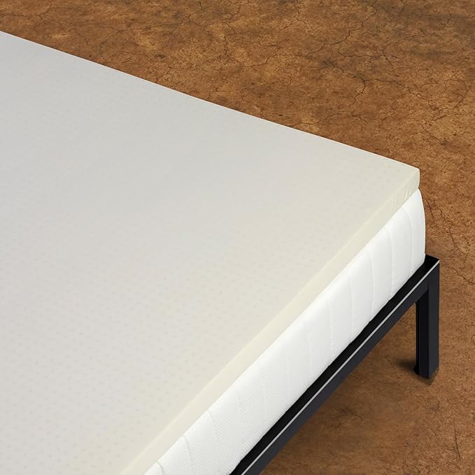 Pure Green Natural Latex Mattress Topper w/Jersey Cover - Firm - 3 Inch - Cal King Size (GOTS Certified Organic)