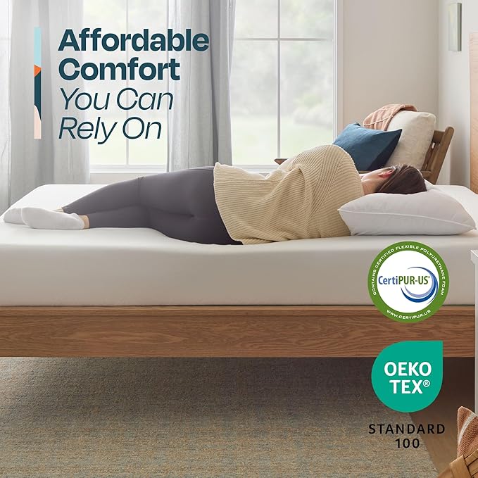 Linenspa 8 Inch Gel Infused Memory Foam Mattress – King Size – Medium Feel - Cooling Gel - Mattress in a Box - Primary or Guest Bedroom - Pressure Relieving and Breathable – CertiPUR-US Certified