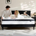 King Size Mattress 12 Inch, Pocket Spring & Memory Foam Hybrid Mattress with Breathable Knitting Fabric