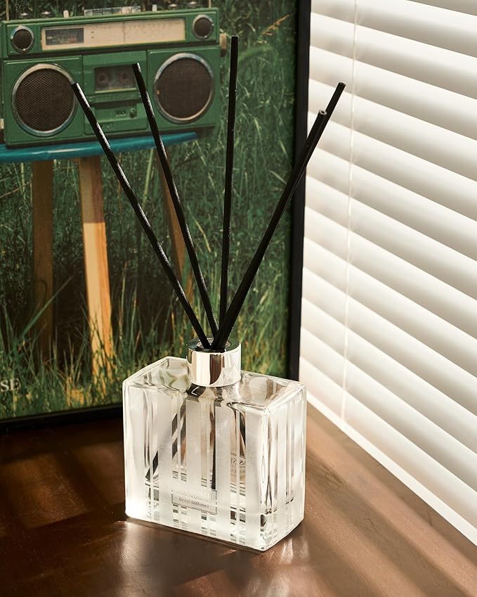M&SENSE Pine Forest Reed Diffuser Set - 7.04oz Scented Diffusers for Home, Non-Toxic Essential Oil Decor with Sticks, Fragrance Gifts for Bedroom Bathroom Office