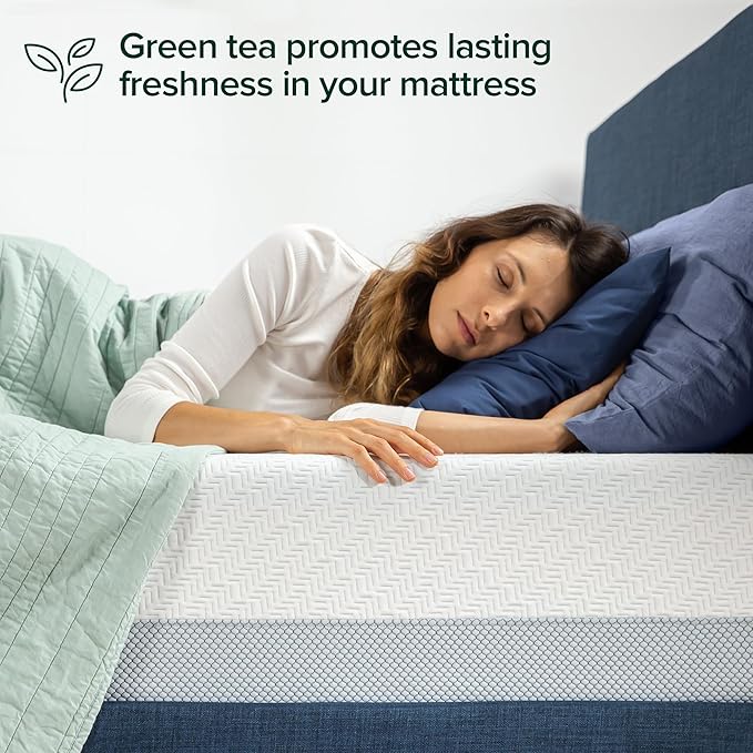 ZINUS 12 Inch QUADCOOL Memory Foam Mattress, Queen, Cool to Touch Soft Knit Cover, Cooling Gel Infusion, CertiPUR US Certified