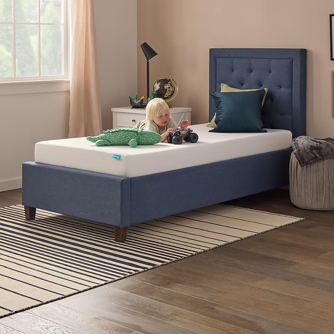 Linenspa 6 Inch Gel Infused Memory Foam Mattress – Queen Size – Medium Firm - Low Profile Bed - Mattress in a Box - Youth or Kids Bedroom - Pressure Relieving and Breathable – CertiPUR-US Certified
