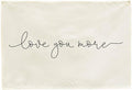 Nursery Banner Wall Decor-Boho Hanging Banner Pennant Poster Flags-for Baby Boy Girl Room Home Playroom Dorm Classroom-Baby Present Shower Birthday Christmas-Love You More-28.5x20 Inches