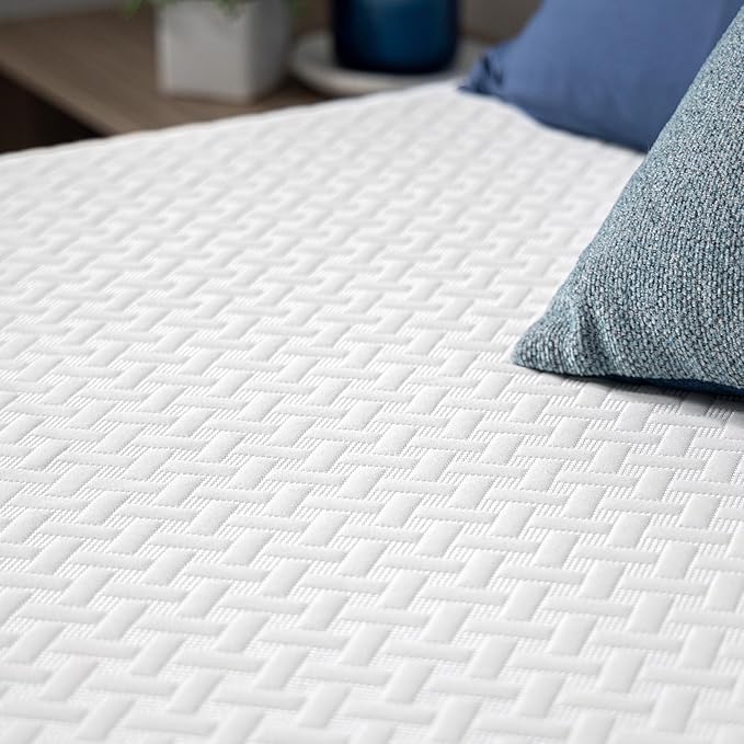 ZINUS 8 Inch Queen Cooling Essential Memory Foam Mattress [NewVersion], Fiberglass Free, Medium Feel, Breathable Cooling Layers, Certified Safe Materials