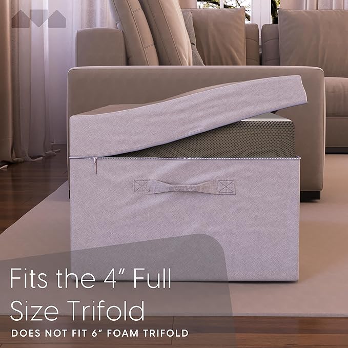 Milliard Carry Case for the Tri Folding Mattress Full Size (75" x 52"x 4") (Mattress NOT Included)