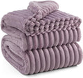 Bedsure GentleSoft Light Purple Fleece Blanket for Couch - Cozy Soft Blankets for Women, Cute Small Throws for Girls, 108x90 Inches