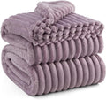 Bedsure GentleSoft Light Purple Fleece Blanket for Couch - Cozy Soft Blankets for Women, Cute Small Throws for Girls, 90x90 Inches