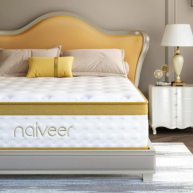 Cooling Gel Full Size Mattress, 10 Inch Hybrid Full Mattress in a Box with Pocketed Springs Memory Foam for Back Pain & Pressure Relief with CertiPUR-US Certified Foam