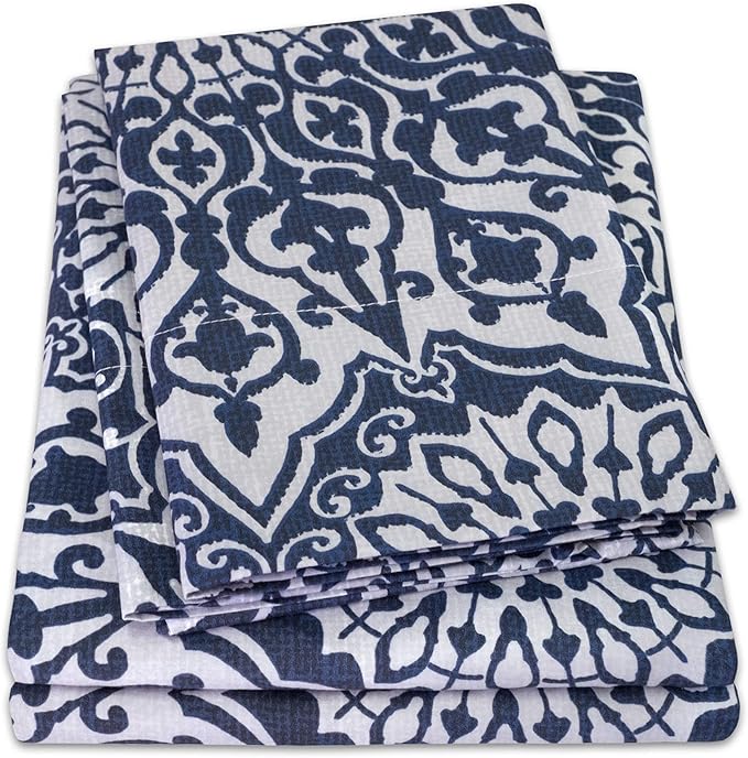 King Size Sheets - Breathable Luxury Bed Sheets with Full Elastic & Secure Corner Straps Built In - 1800 Supreme Collection Extra Soft Deep Pocket Bedding Set, Sheet Set, King, Oasis