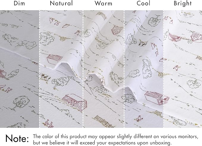 RUVANTI Flannel Sheets Full Size - 100% Cotton Double Brushed Bed Sheets Set, Deep Pockets 16 Inches, All Seasons Breathable & Extra Soft Full Sheets, Warm & Cozy, 4 Piece, Rustic Homestead