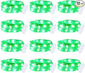 Brightown 12 Pack St. Patrick's Day LED Fairy Lights Battery Operated String Lights Waterproof Silver Wire 7 ft 20 LED Firefly Starry Moon Lights for DIY Wedding Party Bedroom Patio