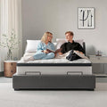 Queen Mattress 12 Inch, Hybrid Queen Size Mattress in a Box, Medium Feel, 3 Layer Premium Foam with Pocket Springs for Motion Isolation and Pressure Relieving, 80"x60"x12", 100-Night Trial