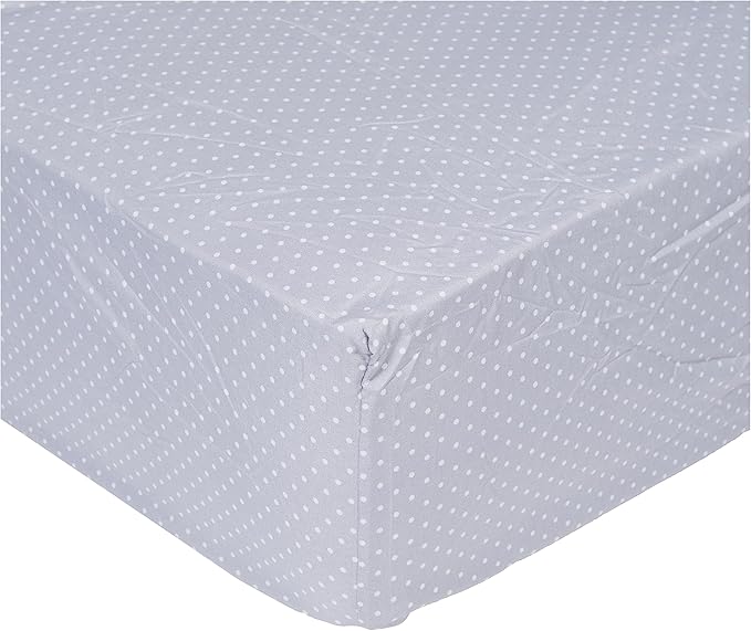 Queen Size Bed Sheets - Breathable Luxury Sheets with Full Elastic & Secure Corner Straps Built In - 1800 Supreme Collection Extra Soft Deep Pocket Bedding Set, Sheet Set, Queen, Dot Gray