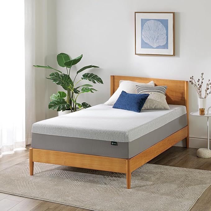 ZINUS 10 Inch Ultima Memory Foam Mattress [New Version], Twin, Fiberglass Free, Medium Firm Feel, Breathable Airflow Memory Foam, Certified Safe Foams & Fabric, Mattress in A Box