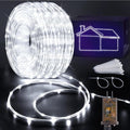 KNONEW 328FT 1000LED Rope Lights for Outside,Outdoor String Lights Waterproof 8 Modes Clear Tube Light for Indoor,Bedroom,Wedding,Garden,Patio,Christmas,Tree,Rv,Holiday Decoration(Cold White)