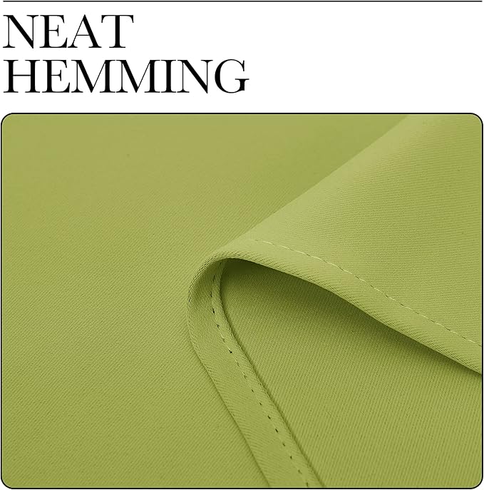 NICETOWN Fresh Green Blackout Curtains 96 inches Length for Living Room, 2 Panels, 55" Wide, Thermal Insulated Long Drapes for Large Window