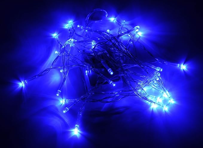 Karlling Battery Operated Blue 40 LED Fairy Light String Wedding Party Xmas Christmas Decorations(Blue)