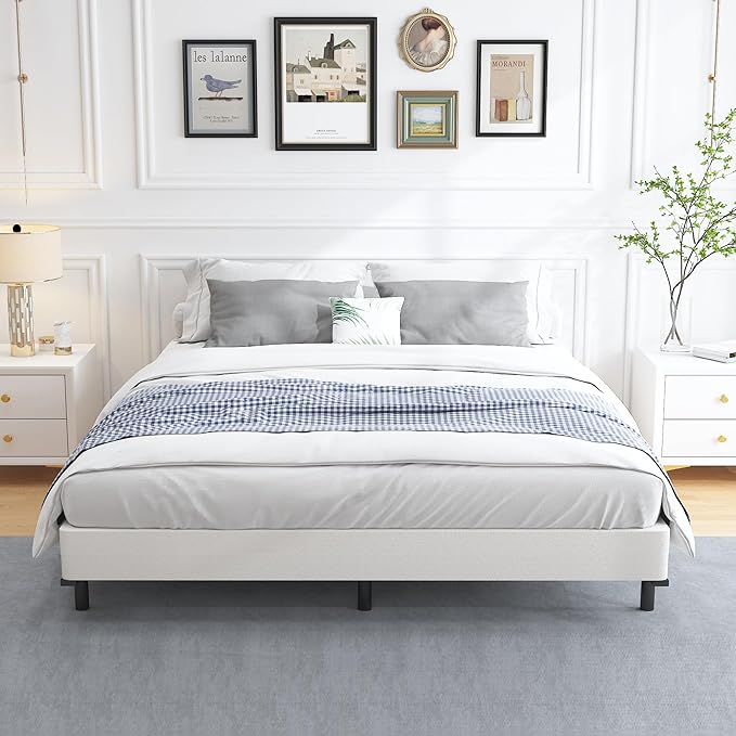 ALDRICH Low Profile Box Spring Full Size,3 Inch Heavy Duty Metal Box Spring for Full Bed,Mattress Foundation Non-Slip/No Noise/Easy Assembly (Full)