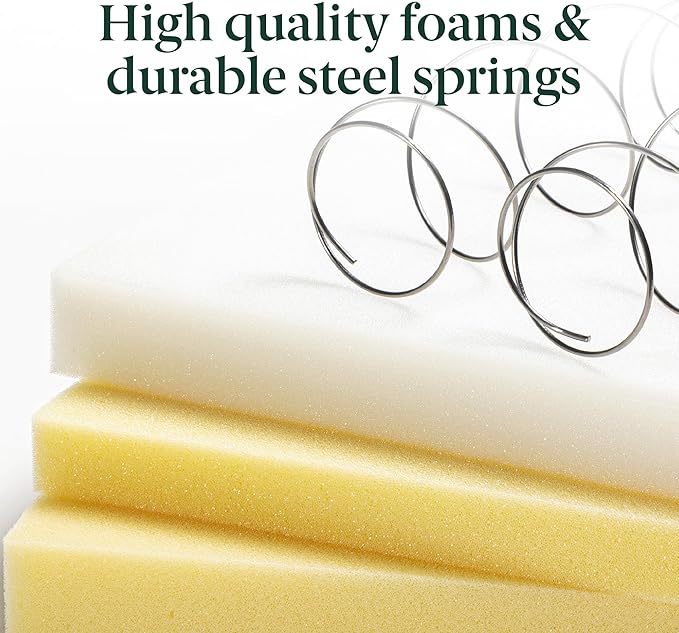 ZINUS 6 Inch Foam and Spring Hybrid Mattress [New Version], Twin XL, Fiberglass Free, Medium Firmness, Durable Support, Certified Safe Foams & Fabric, Mattress in A Box