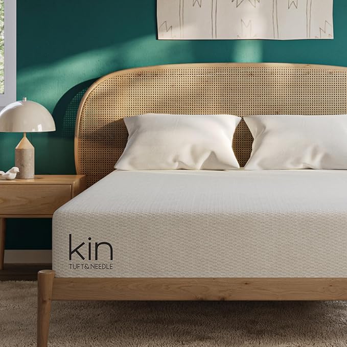 Tuft & Needle Kin Medium 12" Queen Adaptive Foam Mattress in a Box, Cooling Gel, Pressure Relief, Durable Support, 100 Night Trial, Fiberglass-Free, CertiPUR-US, 10-Year Limited Warranty