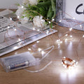 Sanniu Fairy Lights Battery Operated, 6 Packs Mini Battery Powered Copper Wire Starry String Lights for Christmas,Bedroom, Parties,Wedding,Indoor,Home Decoration (5m/16ft Cool White)