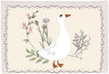 Silly Goose Nursery Rectangular Canvas Banner-Boho Flag Wall Sign Decor for Girls Toddler Kids, Baby Room Above Crib Bedroom Playroom Reading Room Decor-Baby Shower Birthday Christmas Gift