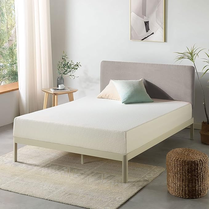 Best Price Mattress 8 Inch Full Mattress Bed-In-A-Box, Green Tea Memory Foam , White