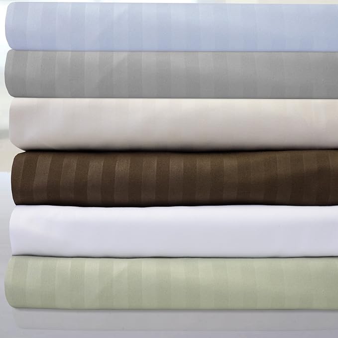 King Size Bed Sheets - 6 Piece 1500 Supreme Collection Fine Brushed Microfiber Deep Pocket King Sheet Set Bedding - 2 Extra Pillow Cases, Great Value, King, Dobby Silver