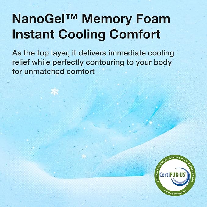 Novilla Twin Bed Mattress, 8 Inch Twin Size Mattress with Gel Memory Foam for Cooling Night Sleep, Pressure Relief & Comfort Sleep, CertiPUR-US Certified