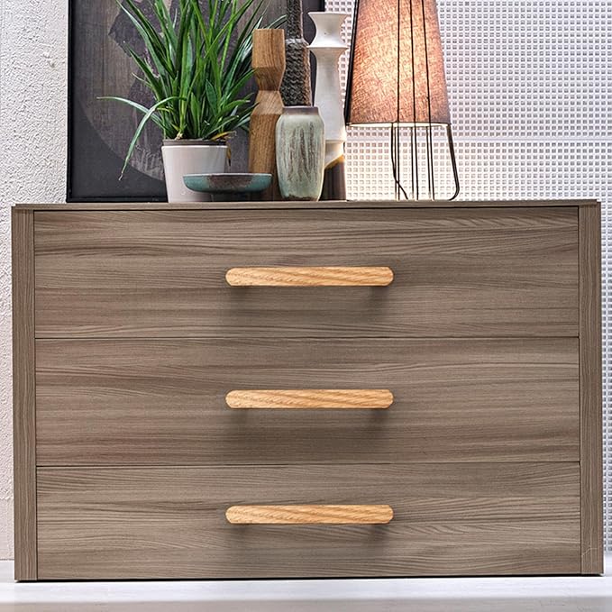 Burlywood Round 5 in 10 pcs Wooden Drawer Pulls Handle pulls for cabinets Kitchen Cabinet Drawer pulls Cabinet Door Pull