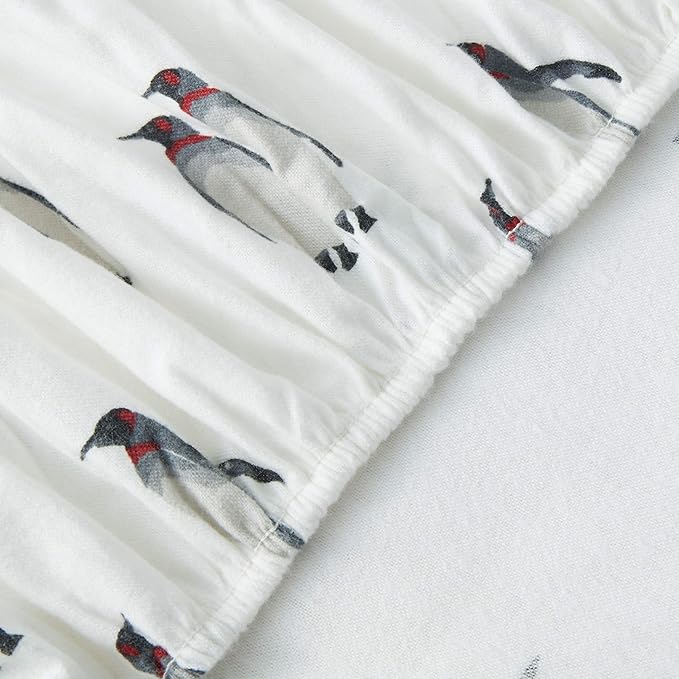 Eddie Bauer - King Sheets, Cotton Flannel Bedding Set, Brushed For Extra Softness, Cozy Home Decor (Rookeries, King)