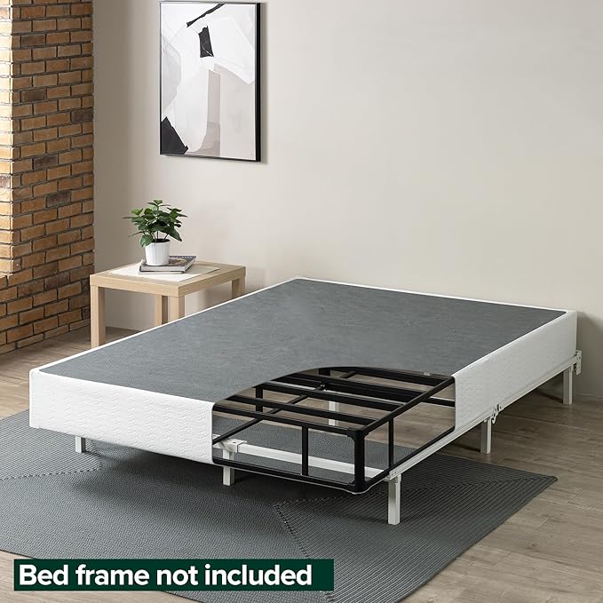 ZINUS 9 Inch California King Metal Smart Box Spring with Quick Assembly, Mattress Foundation, Strong Metal Frame, Easy Assembly