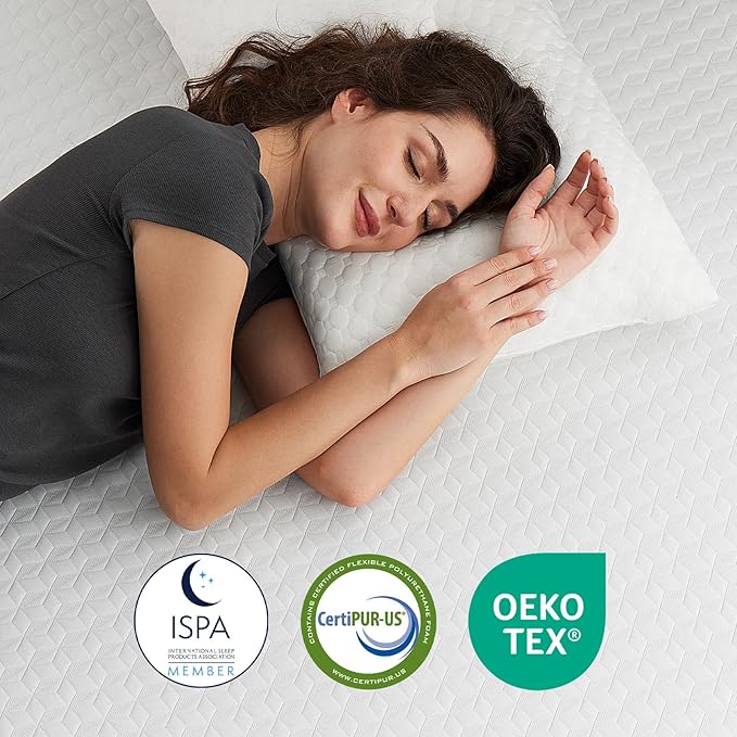 Novilla 14 Inch Queen Mattress, Queen Size Memory Foam Mattress for Pressure Relief & Supportive, Cool Refreshing Sleep Mattrerss in a Box, CertiPUR-US Certified Mattress, Medium Firm