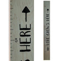 Headwaters Studio Wooden Growth Chart – Kids Height Chart, Wall Measurement for Kids, Height Chart for Wall, Growth Ruler for Children – Tribal Gray (63"x6.7")