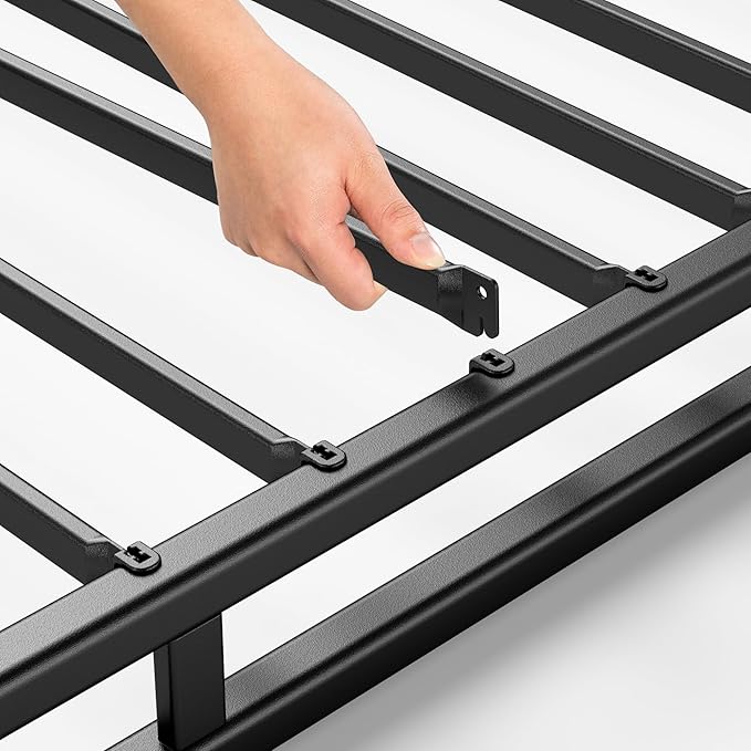 ZINUS Quick Lock Metal Smart Box Spring, 4 Inch Mattress Foundation, Strong Metal Structure, Easy Assembly, Twin, White